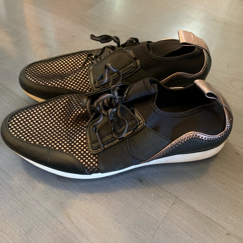 Massini Black and Silver Women's Sneakers